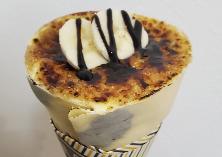 バナナWクリームブリュレ クレープ Twinbell Cafe