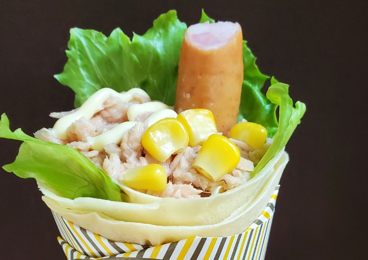 ツナサラダソーセージクレープ クレープ Twinbell Cafe